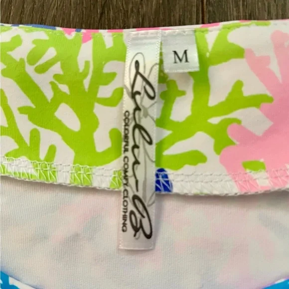 Lulu B Coral Reef Print UPF 50+ Cooling Shift Dress NWT M New With Tags medium​ - Picture 6 of 10